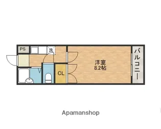 サンシード二番館【1階】の間取り