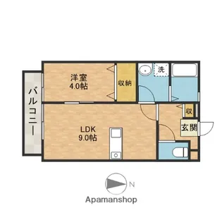 ロイヤルコート【1階】の間取り