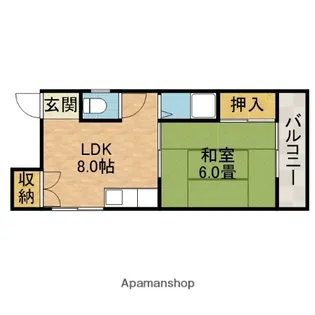 サンエイジ芥川(旧サントピア芥川)【4階】の間取り