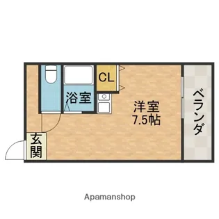 アプレシオ西冠Ⅰ【1階】の間取り