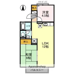 グレースハイムA棟【2階】の間取り