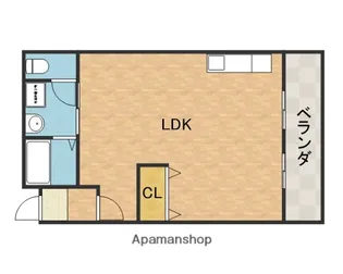 フォレスト山崎【1階】の間取り