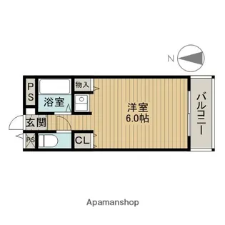 サンユーハイツ【2階】の間取り