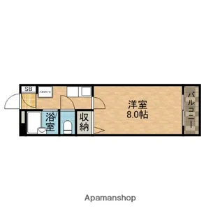 アビタシオン奈佐原A棟【2階】の間取り