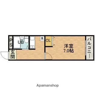 サンシード一番館【2階】の間取り