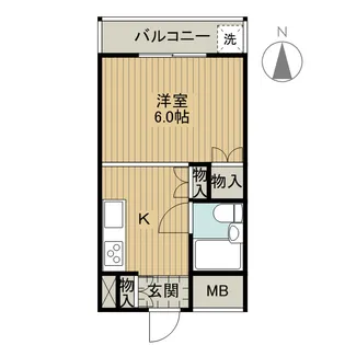 パークサイドマンション【2階】の間取り