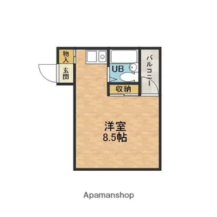 アップルハイツ富田【4階】の間取り
