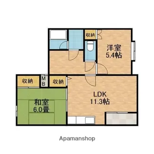 クレール明野【2階】の間取り