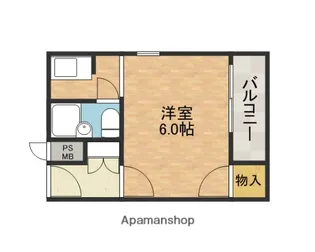 ライブハイツ明野【1階】の間取り