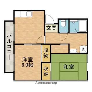 レジデンスセレニティーB棟【2階】の間取り