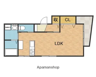 第1ハイツ富士【2階】の間取り