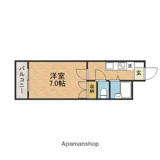 Hill Top Terada (ヒルトップテラダ)【2階】の間取り
