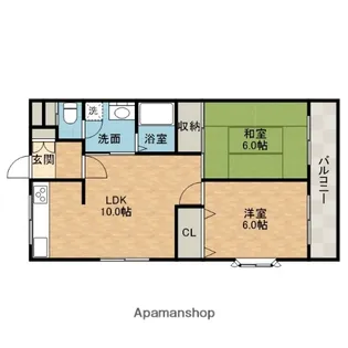 城南パレス【306号室】の間取り