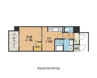 カンナビーノ【5階】の間取り