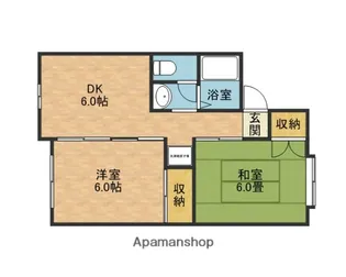 フローレスN【1階】の間取り