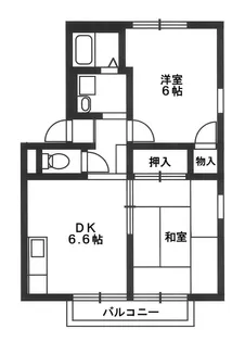 コーポA【2階】の間取り