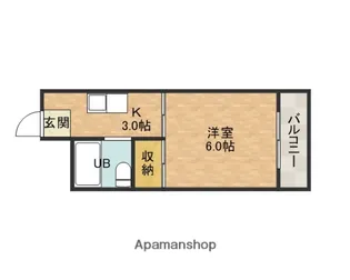 松原梅本ハイツ【2階】の間取り