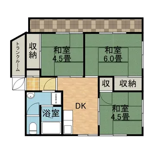 別所ハイツ【4階】の間取り