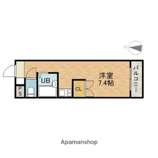 1Rの間取り画像