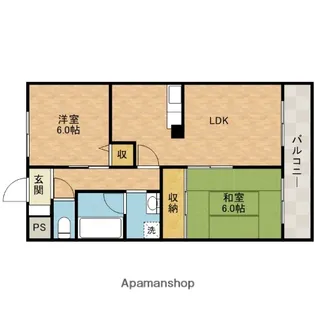 ガーデンパレス高槻【3階】の間取り