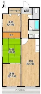 マーブルハイツ東和【3階】の間取り