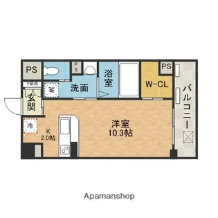 グランベージュ大手町【3階】の間取り