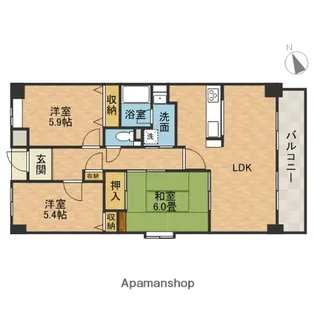 エス・クレスト【2階】の間取り