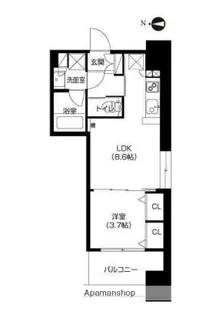 アーバネックス高槻芥川【7階】の間取り