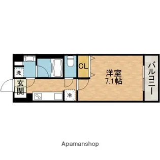 アーバネックス高槻芥川【5階】の間取り