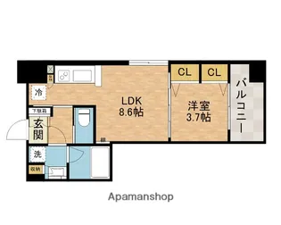 アーバネックス高槻芥川【4階】の間取り
