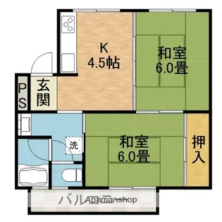 メゾン津之江【2階】の間取り