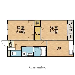 コーポ望月1棟【3階】の間取り