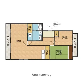 レントリッヒ【2階】の間取り