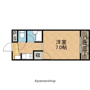 サンハイツ殿町【3階】の間取り