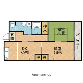 HACHIBUSE高槻【4階】の間取り