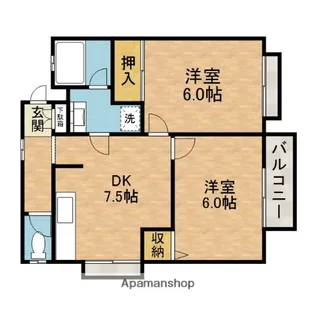 レーベンハイム【1階】の間取り