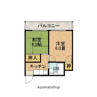 フラットピア【4階】の間取り