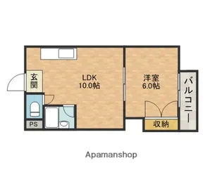 ジョイフル荒木【3階】の間取り