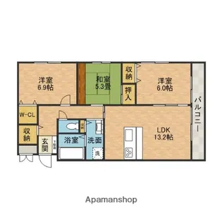 レクエルド藤【2階】の間取り