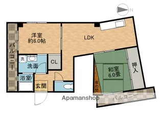 北清水マンション【3階】の間取り