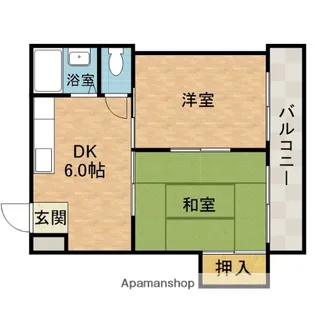 マンションふじ2号館【2階】の間取り