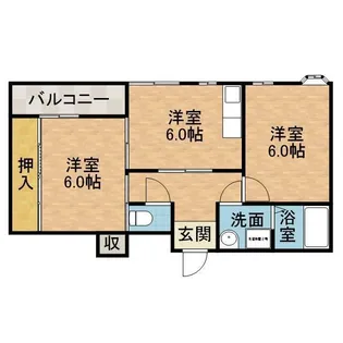 グリーンハイツ【2階】の間取り