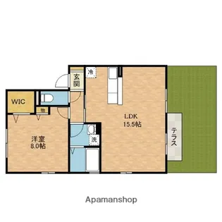トワヴェール【1階】の間取り