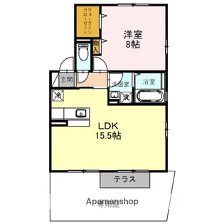 トワヴェール【1階】の間取り