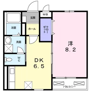 SUNNY VILLA【2階】の間取り