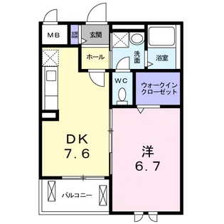 SUNNY VILLA【2階】の間取り