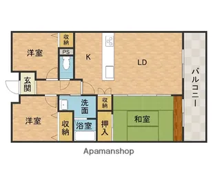 クレールハイム【3階】の間取り