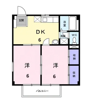 サザンハイム【1階】の間取り