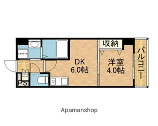 プレステージⅣ芥川【4階】の間取り