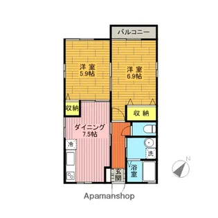 アネシス祥【2階】の間取り